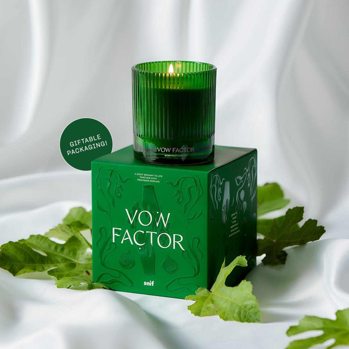 imageOff The Grid Luxury Scented Candle by Snif Warm and Calming Candle 50 Hours 100 Cotton Fiber Wicks Soy Wax Blend NonToxic Vegan 85 ozVow Factor