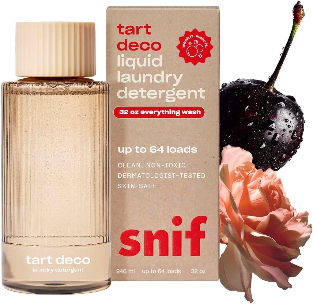 imageSnif Sweet Ash Laundry Detergent Low Key Sweet and Earthy Scent 64 Loads NonIrritating to Skin Clean NonToxic Vegan Cruelty Free 32ozTart Deco