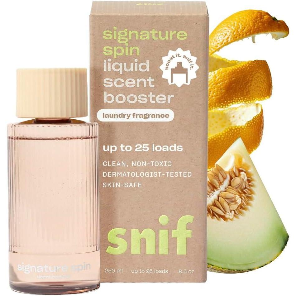 imageSnif Signature Spin Scent Booster Classic Clean and Crisp Scent 25 Loads NonIrritating to Skin Clean NonToxic Vegan Cruelty Free 85ozSignature Spin