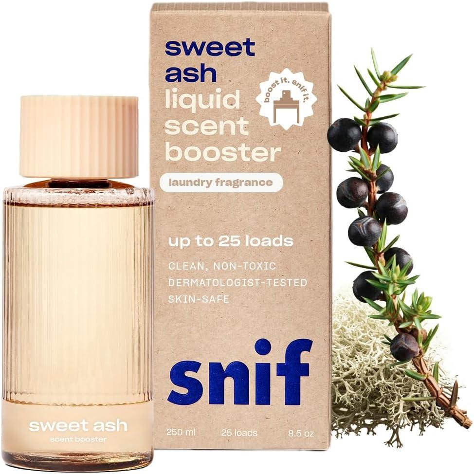 imageSnif Signature Spin Scent Booster Classic Clean and Crisp Scent 25 Loads NonIrritating to Skin Clean NonToxic Vegan Cruelty Free 85ozSweet Ash