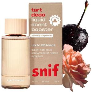 Snif Signature Spin Scent Booster, Classic, Clean and Crisp Scent, 25 Loads, Non-Irritating to Skin, Clean, Non-Toxic, Vegan, Cruelty Free, 8.5oz(Tart Deco)